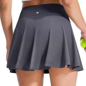 Women's Pleated Tennis Skirt with Shorts Pockets High Waisted Athletic Golf